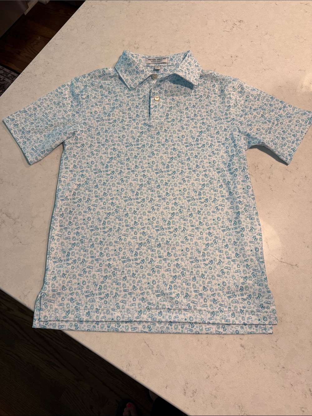 Peter Millar Youth New classic style polo size s 7/8